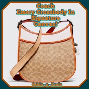 SOLD❌ FINAL PRICE MARKDOWN!/Coach Emery Crossbody/Colorblock Signature Canvas!